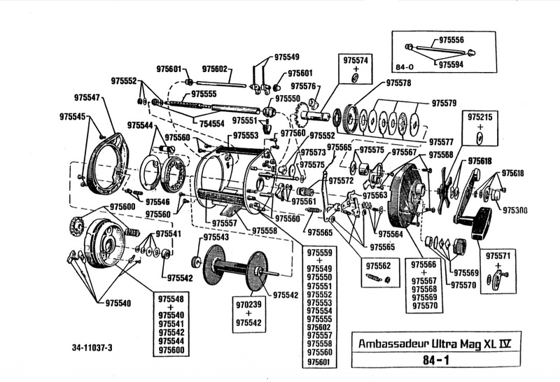 Parts List for Ambassadeur Ultra Mag XL IV - Reel Talk - ORCA